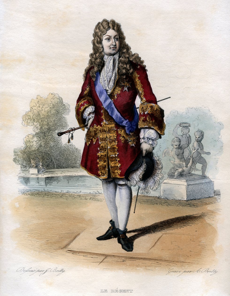 Fülöp orléans-i herceg (1674-1723) régens portréja. alkotó: Louis Leopold Boilly