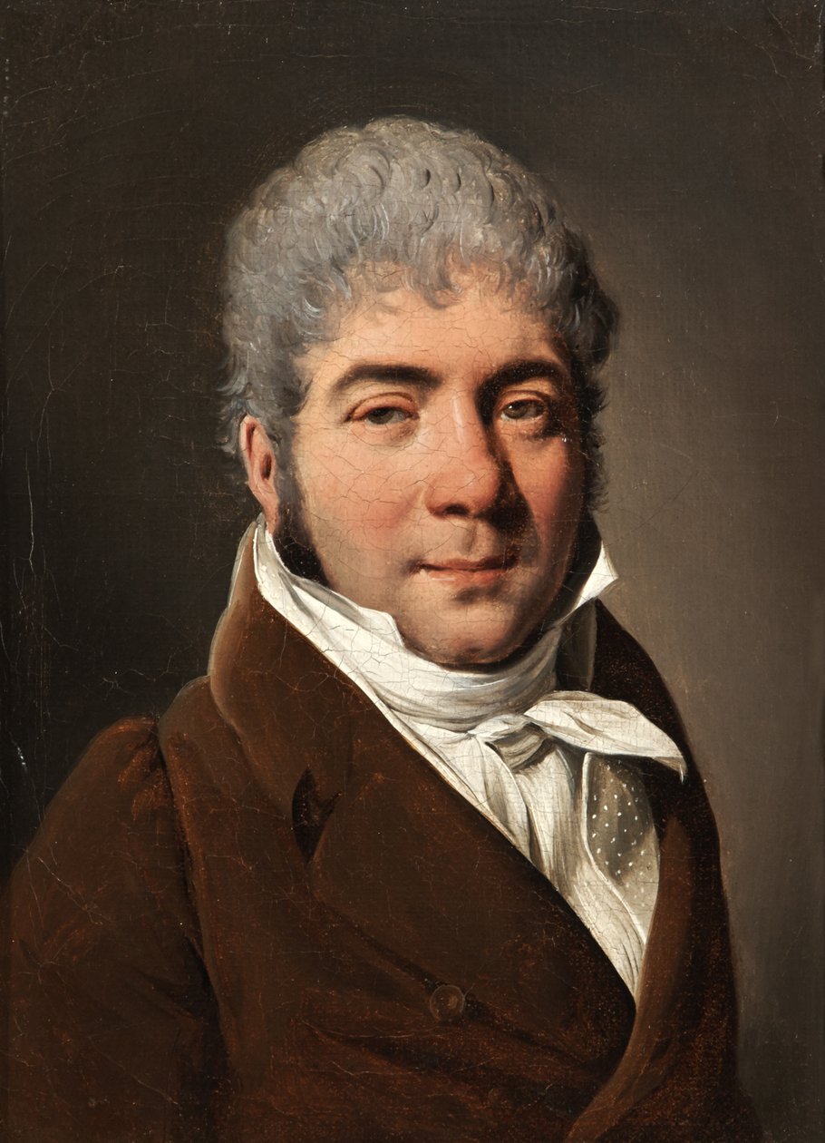 Férfi portréja gesztenyebarna mellényben alkotó: Louis Leopold Boilly