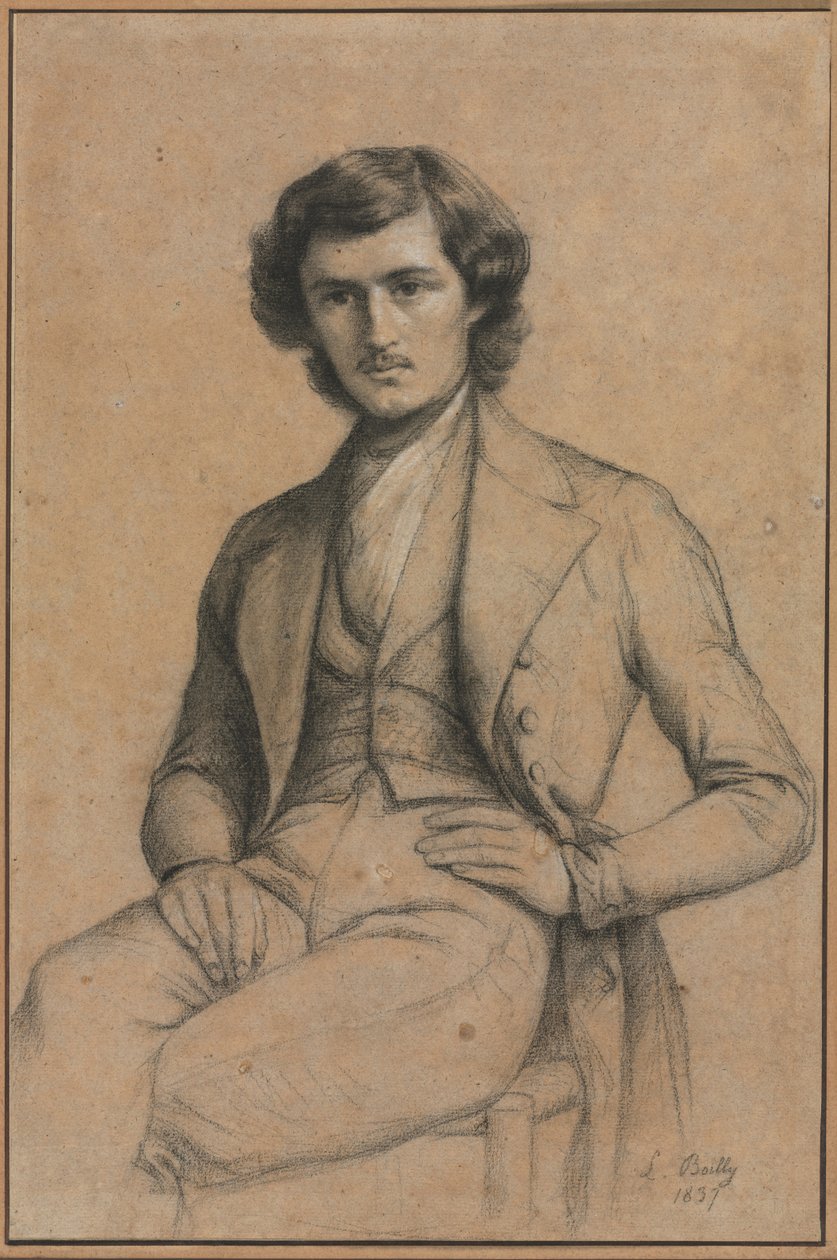 Egy fiatal férfi portréja alkotó: Louis Leopold Boilly