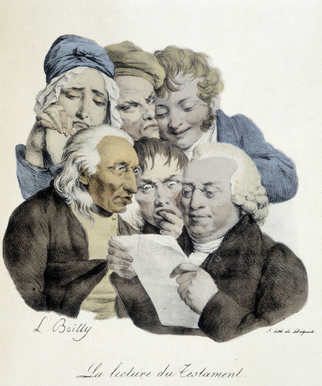 A végrendelet olvasása – Louis Leopold Boilly alkotó: Louis Leopold Boilly