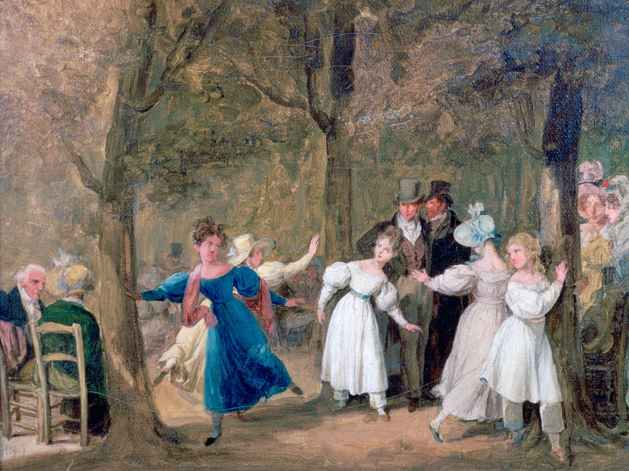 Találkozás a Luxembourg-kertben, 1761-1845 alkotó: Louis Leopold Boilly