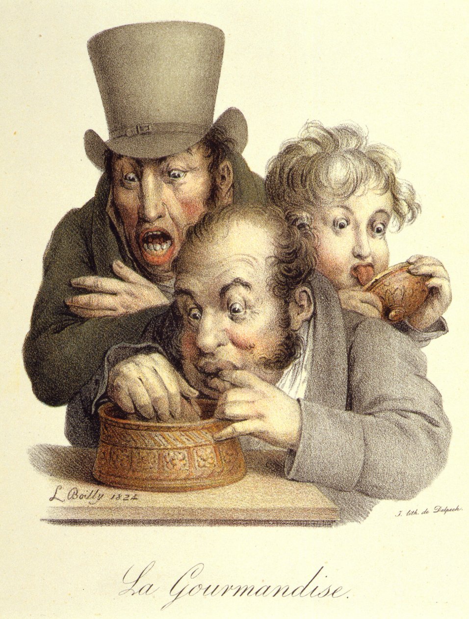 Seven Deadly Sins: Gourmandise, Boilly alkotó: Louis Leopold Boilly