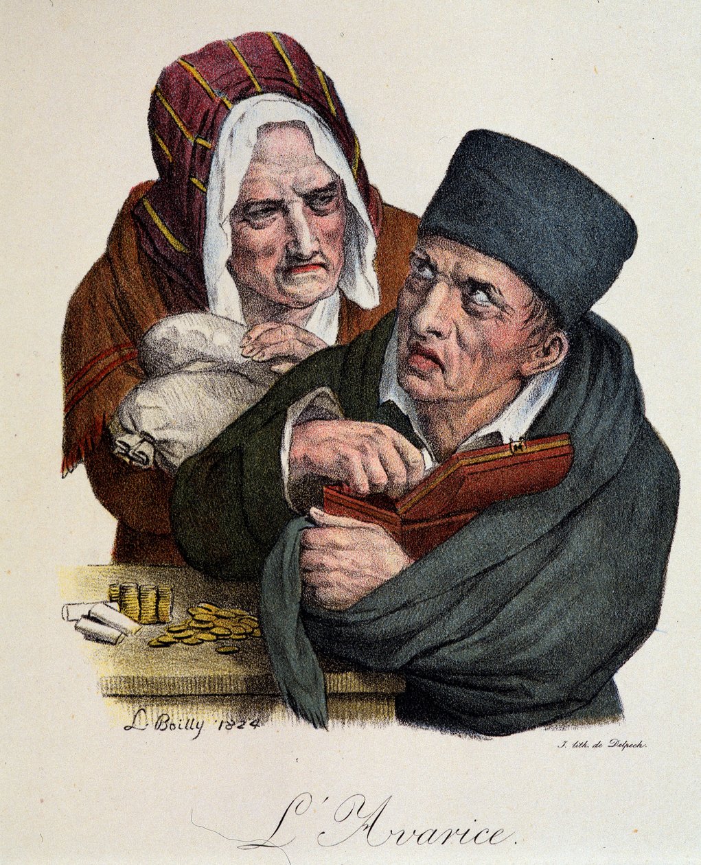 Hét halálos bűn: Boilly kapzsisága alkotó: Louis Leopold Boilly