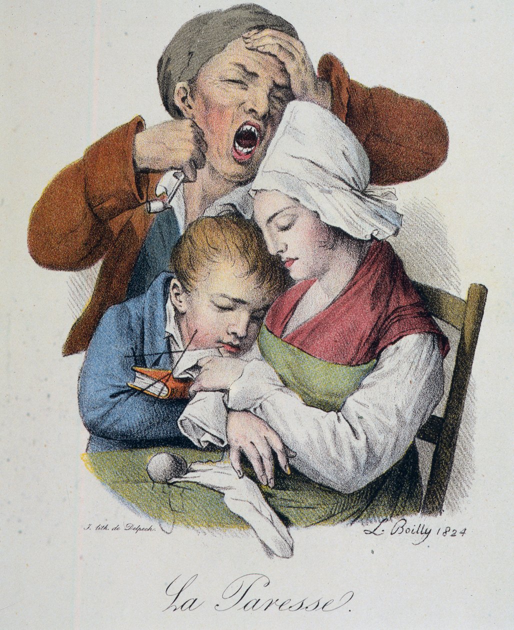 Seven Deadly Sins: Lustaság, Boilly alkotó: Louis Leopold Boilly