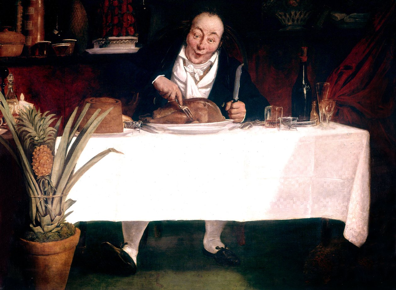 Az ínyenc: Ember pulykát eszik alkotó: Louis Leopold Boilly