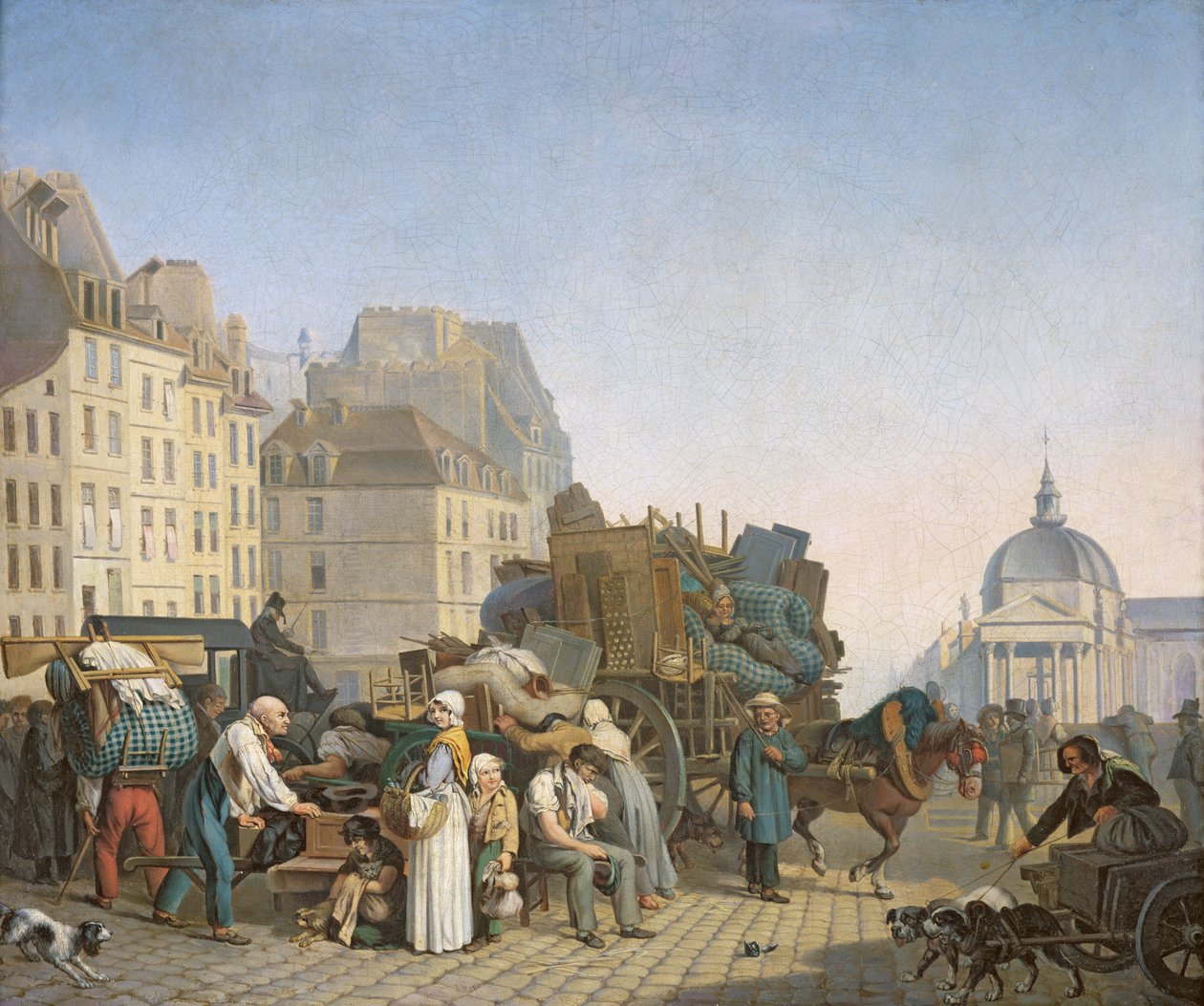 A házmozgatók, 1840 alkotó: Louis Leopold Boilly