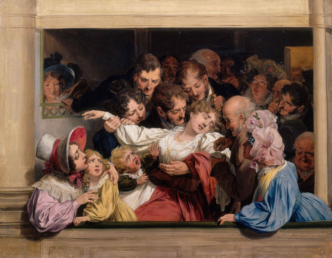 A melodráma hatása Leffet du melodrame, c. 1830. alkotó: Louis Leopold Boilly