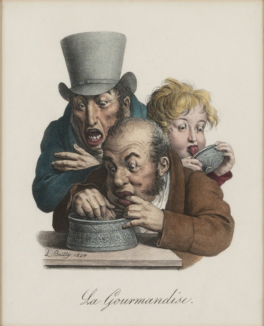 A falánkság, 1824-1825 alkotó: Louis Leopold Boilly
