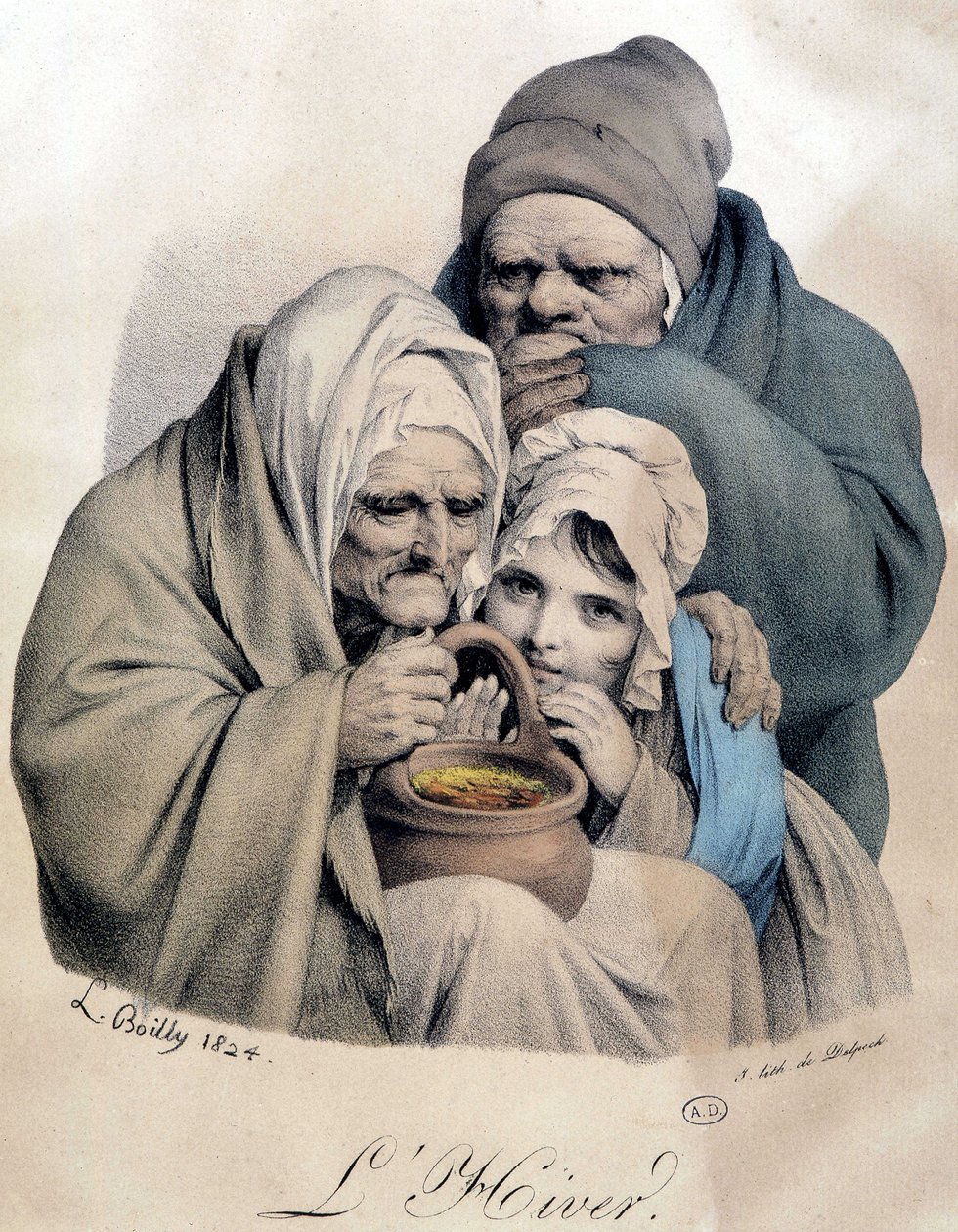 Tél – Boilly rajza alkotó: Louis Leopold Boilly