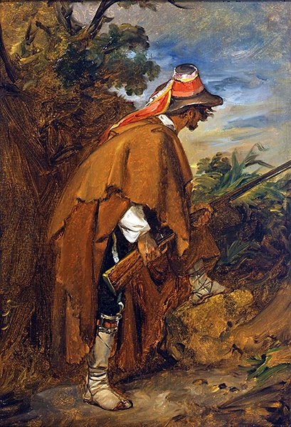 A bandita, 1819-21 körül (olaj, vászonra fektetett papír) alkotó: Louis Leopold Robert