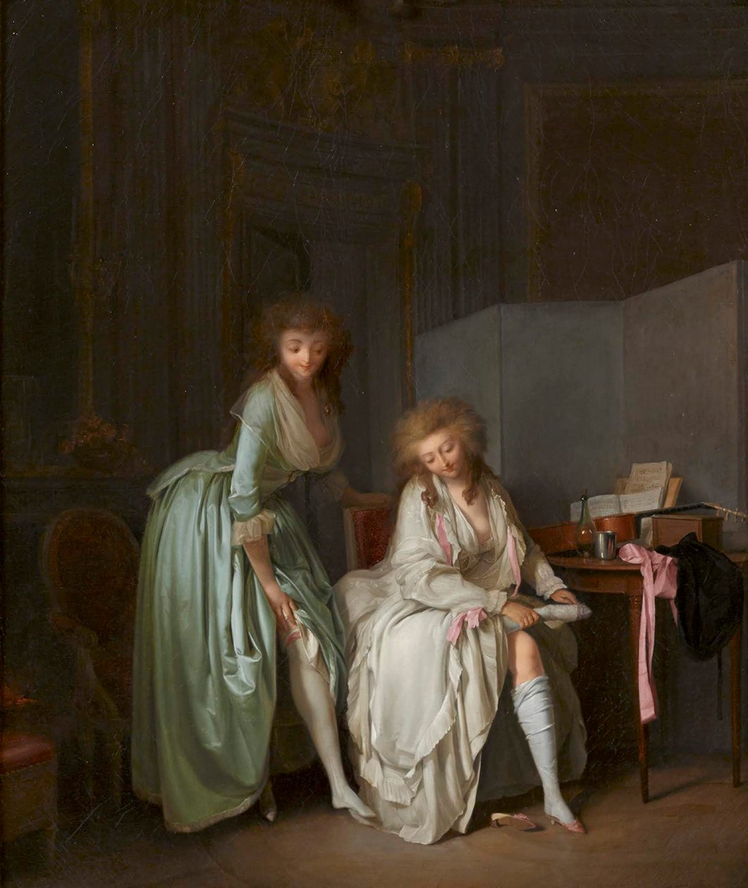 Louis-Léopold Boilly - Kis lábak összehasonlítása alkotó: Louis Leopold Boilly