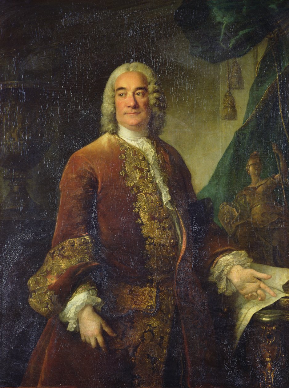 Charles-Francois-Paul Lenormant Tournehem (1684 - 1751), a királyi épületek igazgatója, 1750 körül (olaj, vászon) alkotó: Louis Tocqué