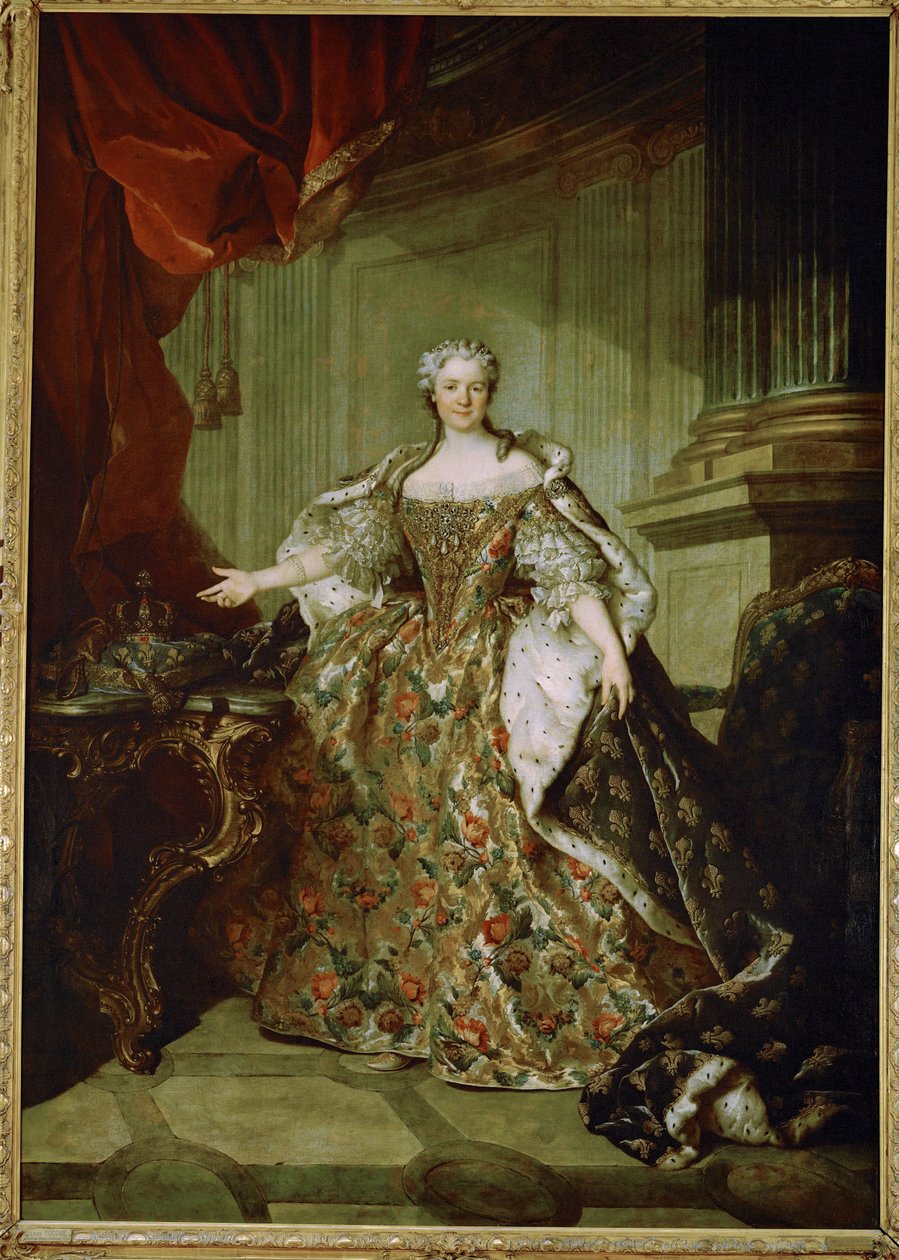 Marie Leszczynska, francia királyné, XV. Lajos felesége, Stanislas Leszczynski lengyel király lánya ... alkotó: Louis M. Tocque