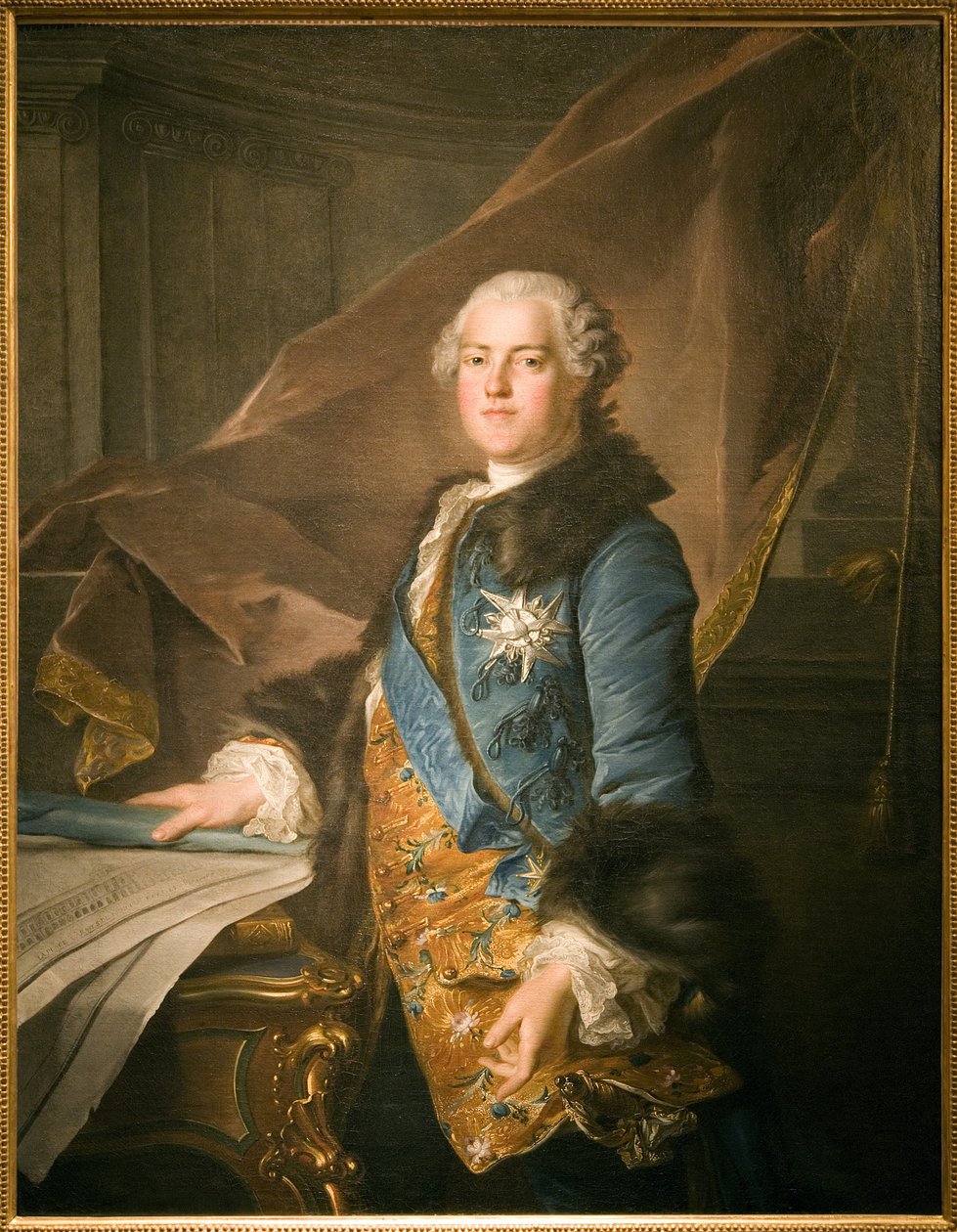 Abel Francois Poisson, de Marigny márki (1727-1781), a király épületeinek felügyelője portréja, Louis Tocque (1696-1772) olajfestménye vászonra. Fényképészet, KIM Youngtae, Párizs, Musee Carnavalet. alkotó: Louis Tocqué