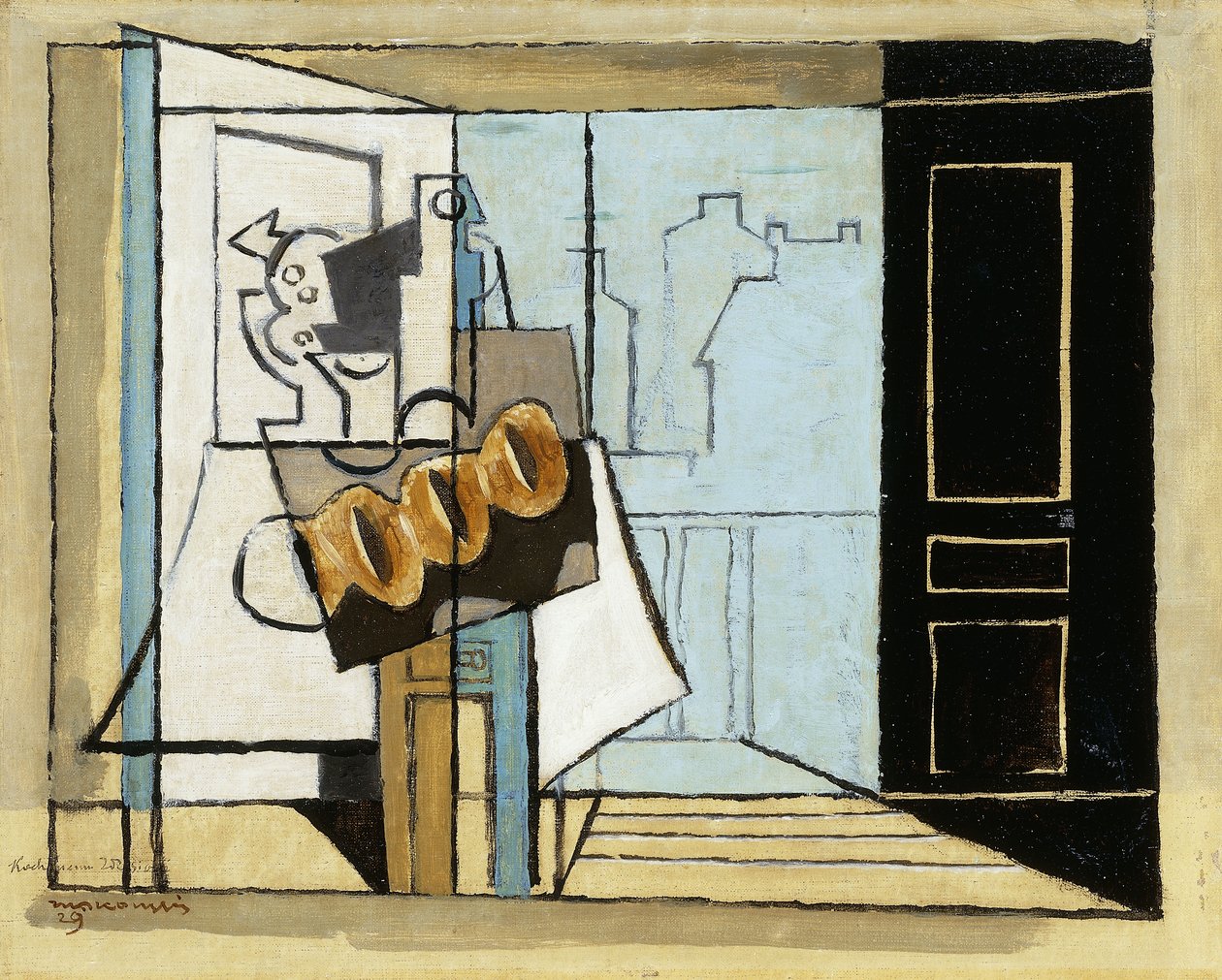 hétfő, a Nyitott ablak; Hétfő, a Nyitott ablak, 1929 alkotó: Louis Marcoussis