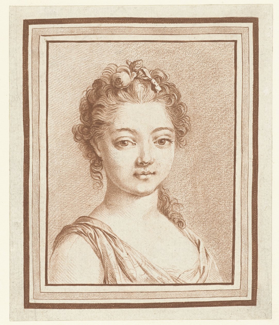 Egy fiatal lány mellszobra alkotó: Louis Marin Bonnet (attributed to)