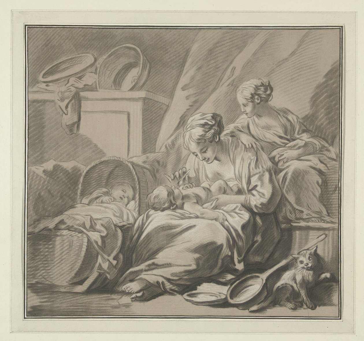 De goede moeder a jó anya alkotó: Louis Marin Bonnet