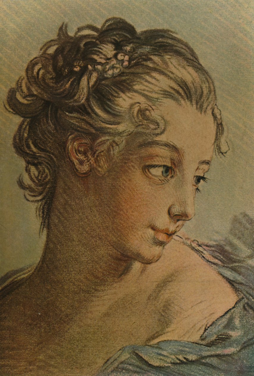 Egy fiatal lány feje, 1760-1790, 1913 alkotó: Louis Marin Bonnet