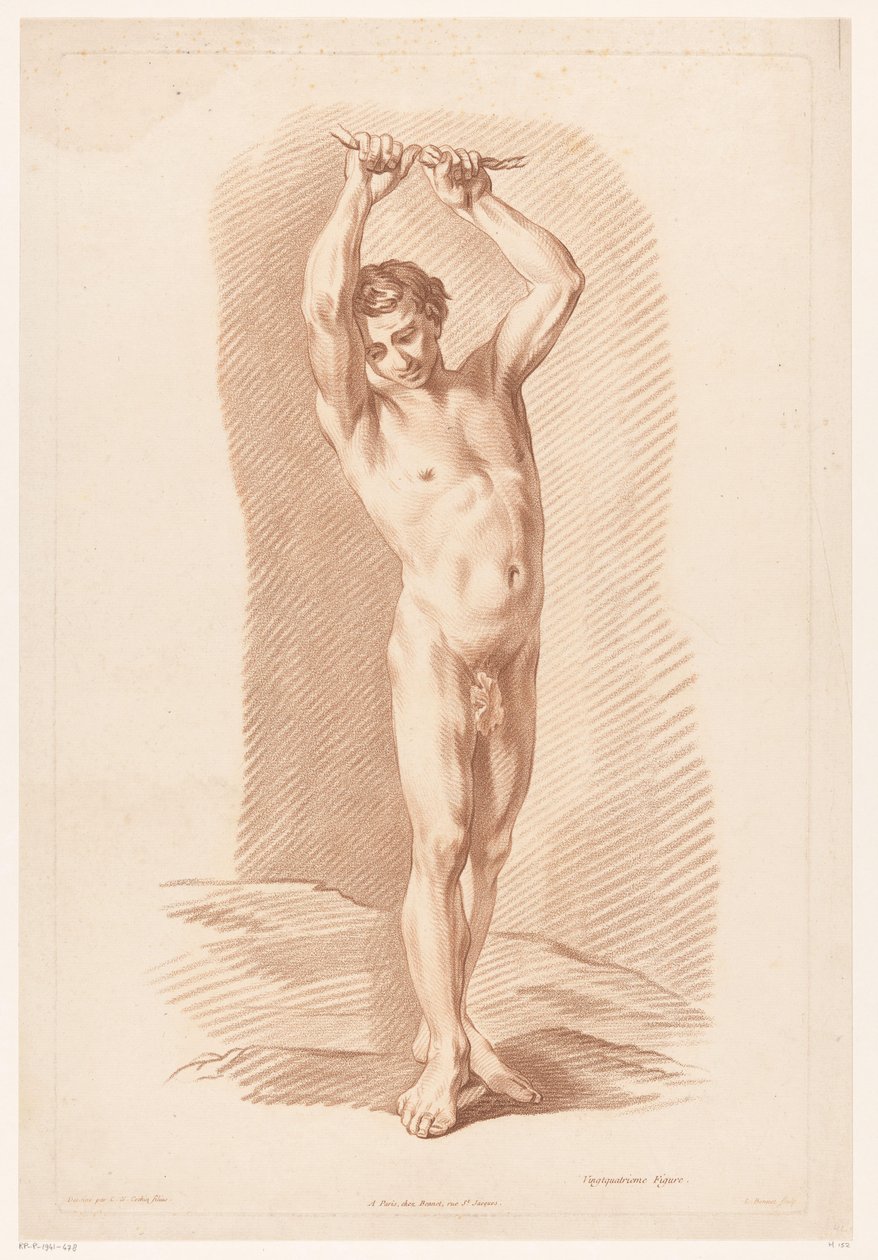 férfi akt alkotó: Louis Marin Bonnet