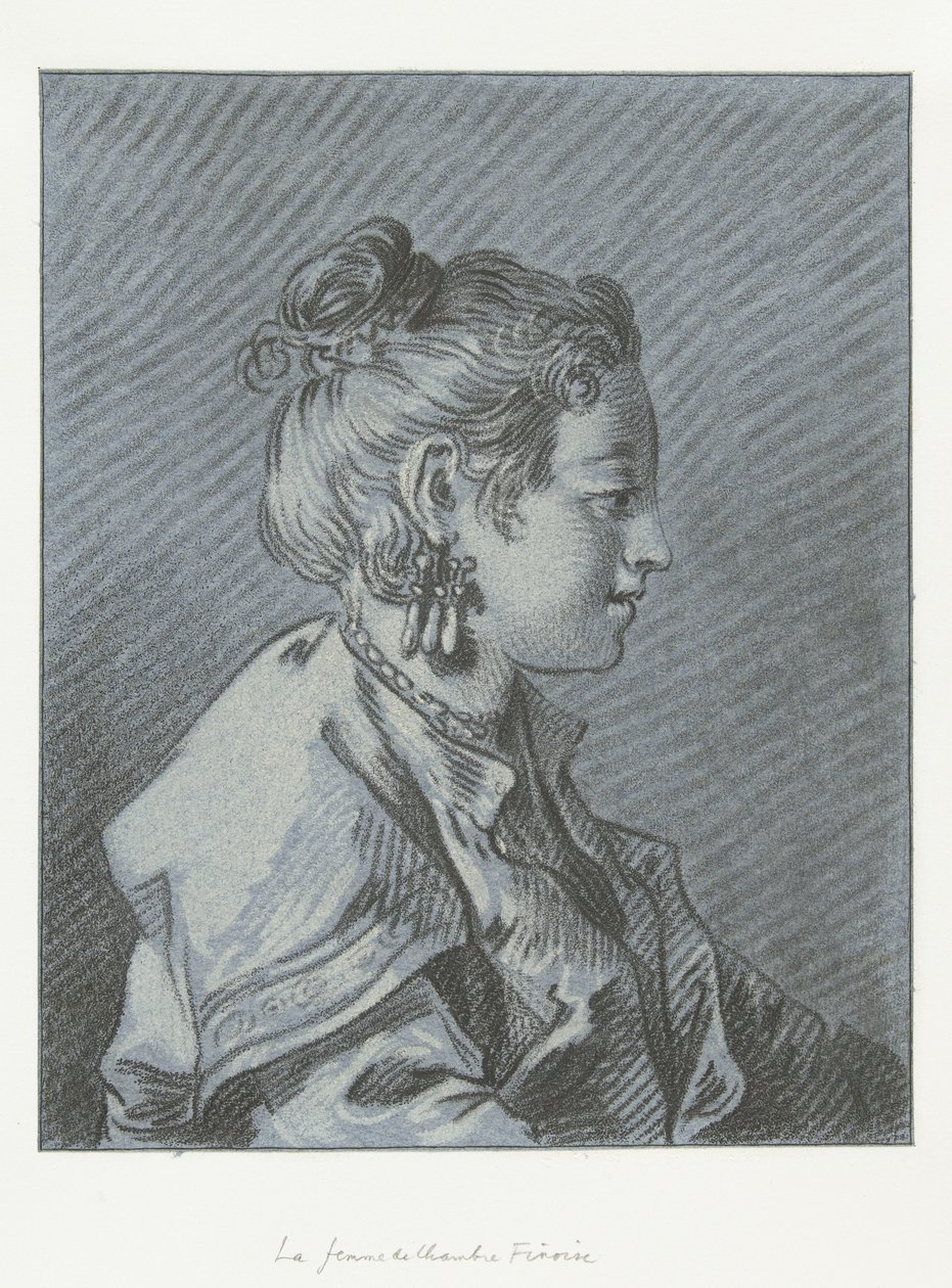 Egy finn szobalány portréja Tête de femme de chambre Finoise alkotó: Louis Marin Bonnet