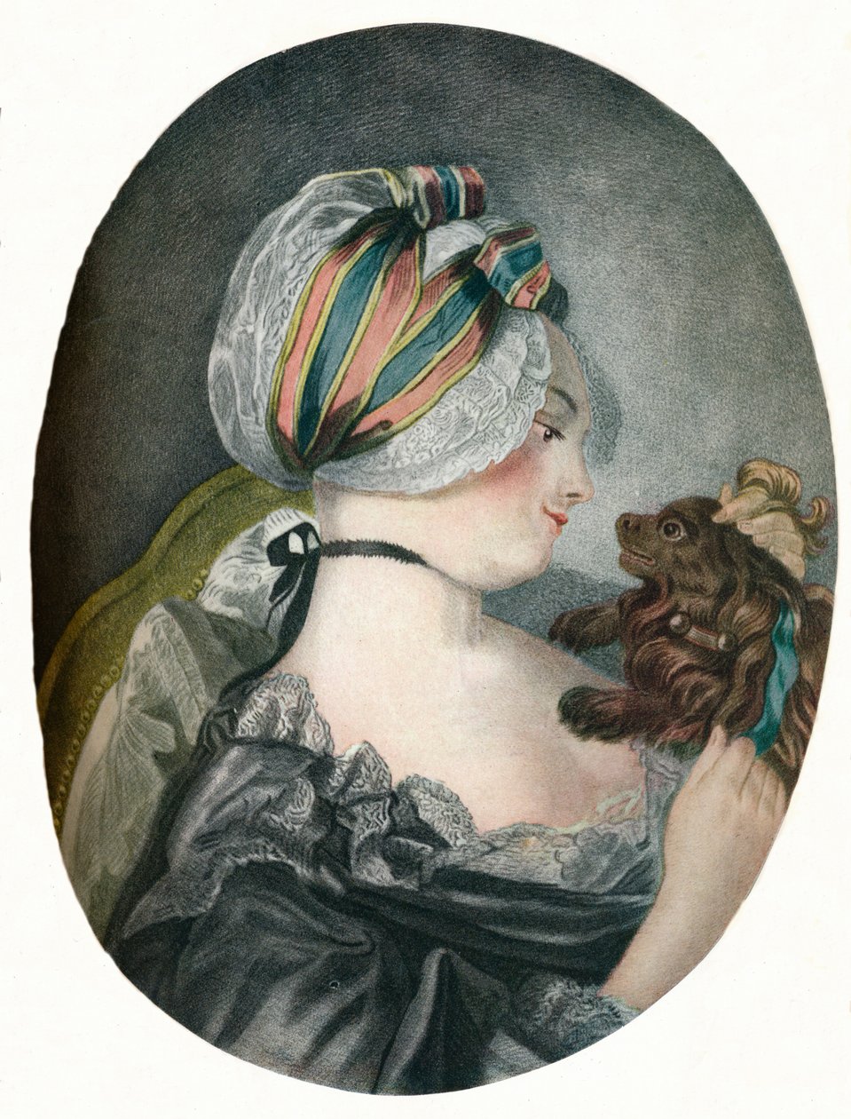 Hűséget provokáló kiskutya oktatás, 1775 alkotó: Louis Marin Bonnet