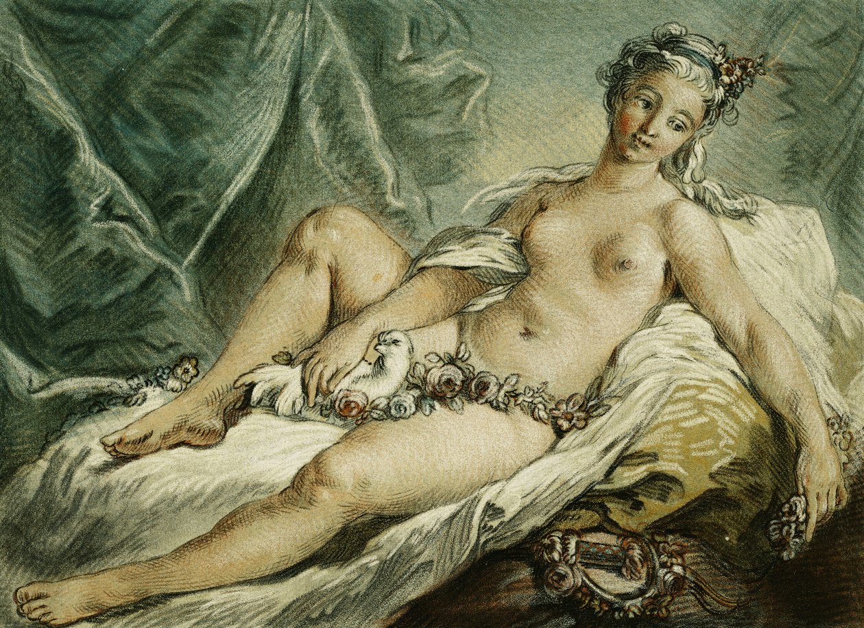 A Vénusz ébredése, F. Boucher nyomán; A Vénusz ébredése, F. Boucher nyomán, 1769 alkotó: Louis Marin Bonnet