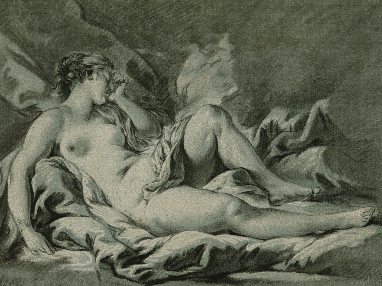 Vénusz alszik, Francois Boucher után; Vénusz álma, Francois Boucher után, 1771 alkotó: Louis Marin Bonnet