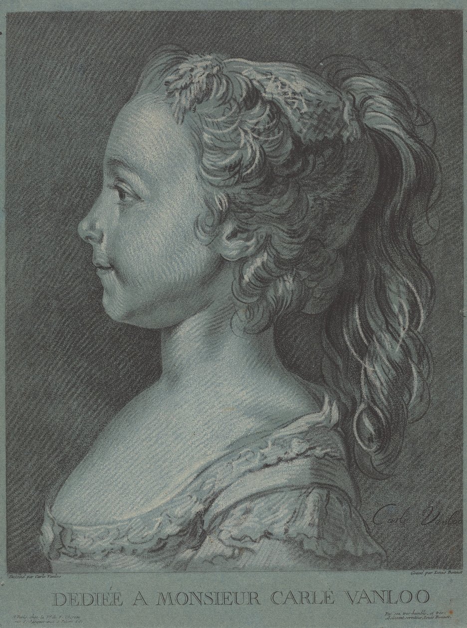 Marie-Rosalie Vanloo alkotó: Louis Marin Bonnet after Carle Van Loo