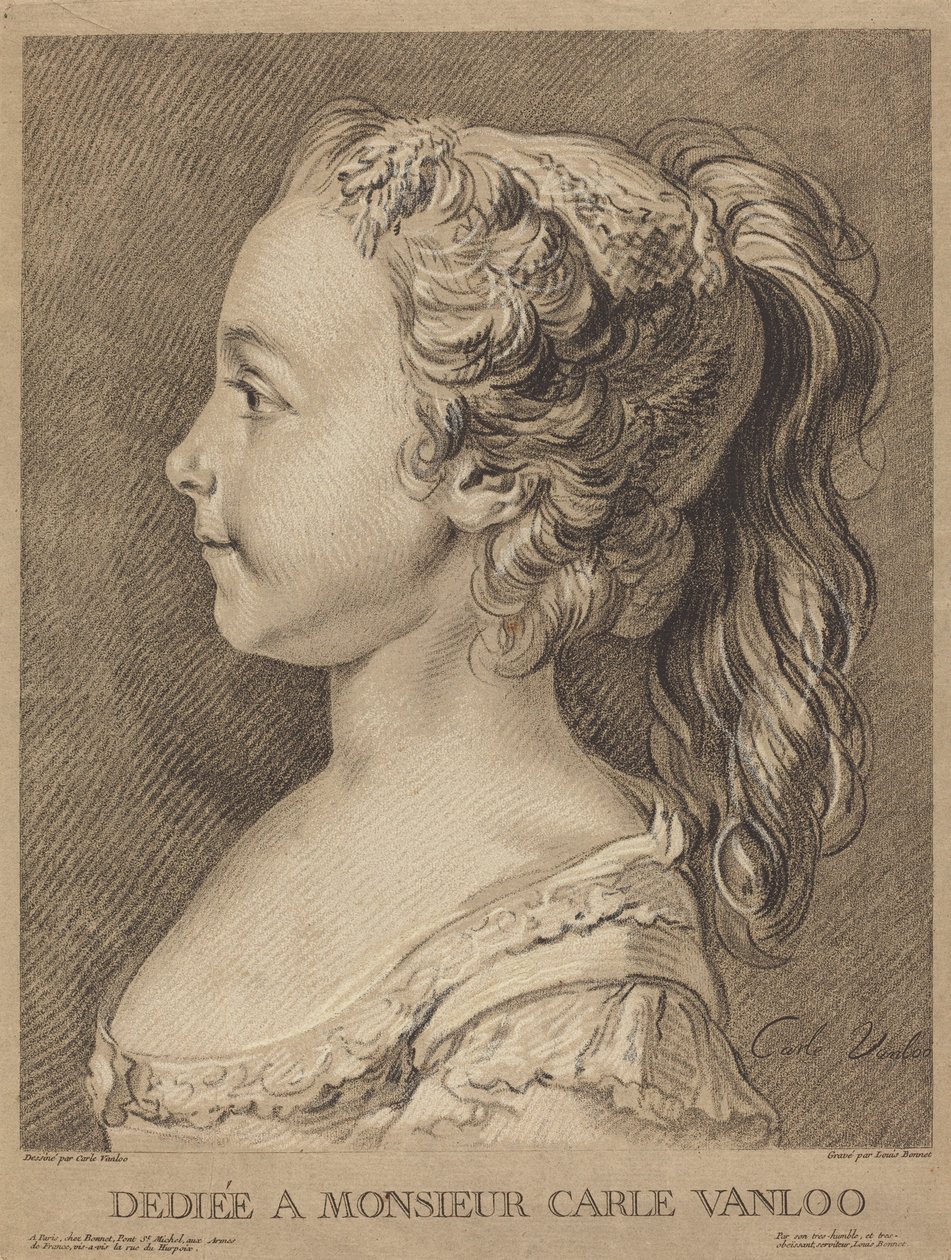 Marie-Rosalie Vanloo alkotó: Louis Marin Bonnet after Carle Van Loo