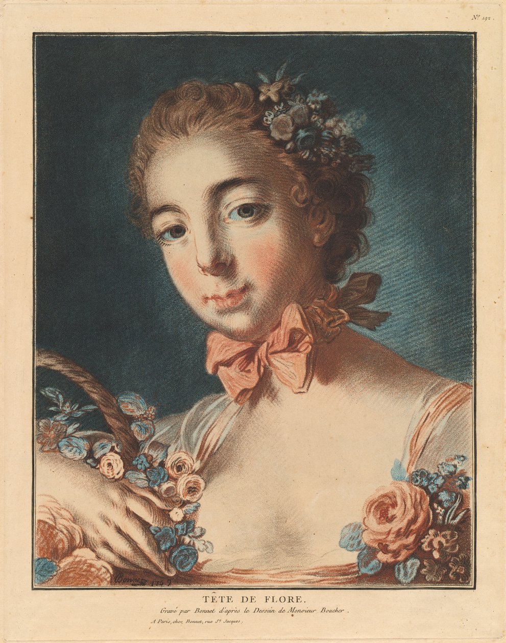 növényvilág feje alkotó: Louis Marin Bonnet after François Boucher