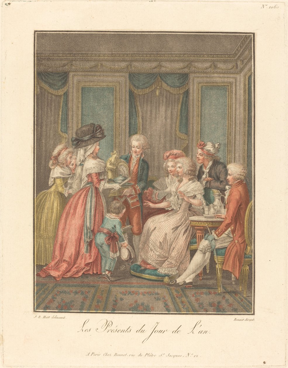Újévi ajándékok alkotó: Louis Marin Bonnet after Jean Baptiste Hüet, I