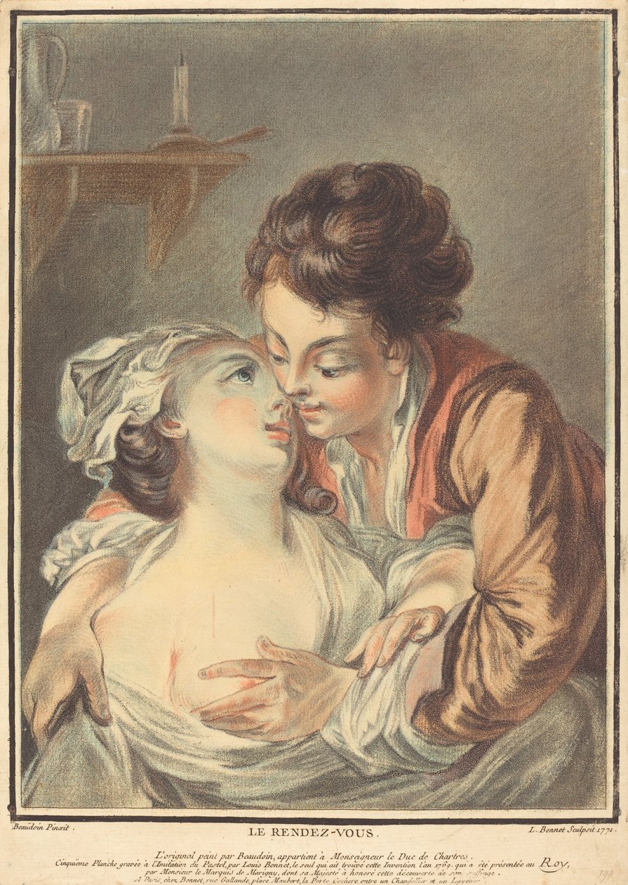 Az időpont alkotó: Louis Marin Bonnet after Pierre Antoine Baudouin