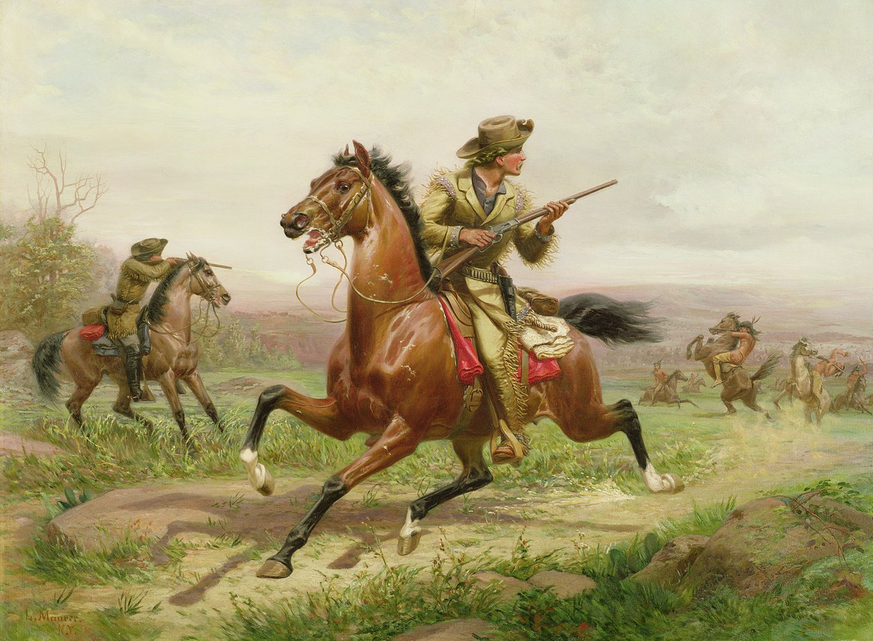 Buffalo Bill Harc az indiánokkal alkotó: Louis Maurer