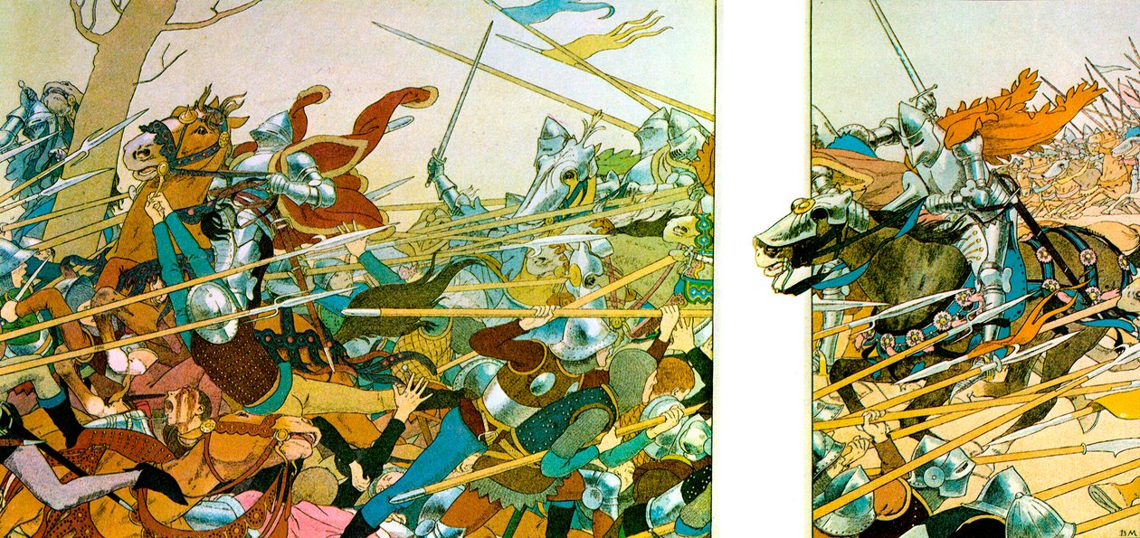 Illusztráció a Joan of Arc élete című könyvből, 1896 alkotó: Louis Maurice Boutet de Monvel