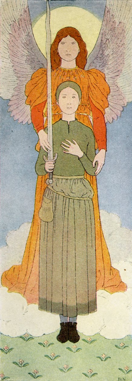 Jeanne of Arc angyallal alkotó: Louis Maurice Boutet de Monvel