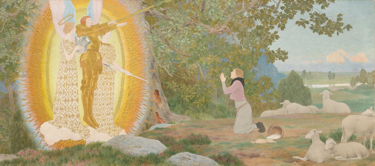 The Vision and Inspiration Jeanne of Arc sorozat: I, c. 1907-1909 eleje. alkotó: Louis Maurice Boutet de Monvel