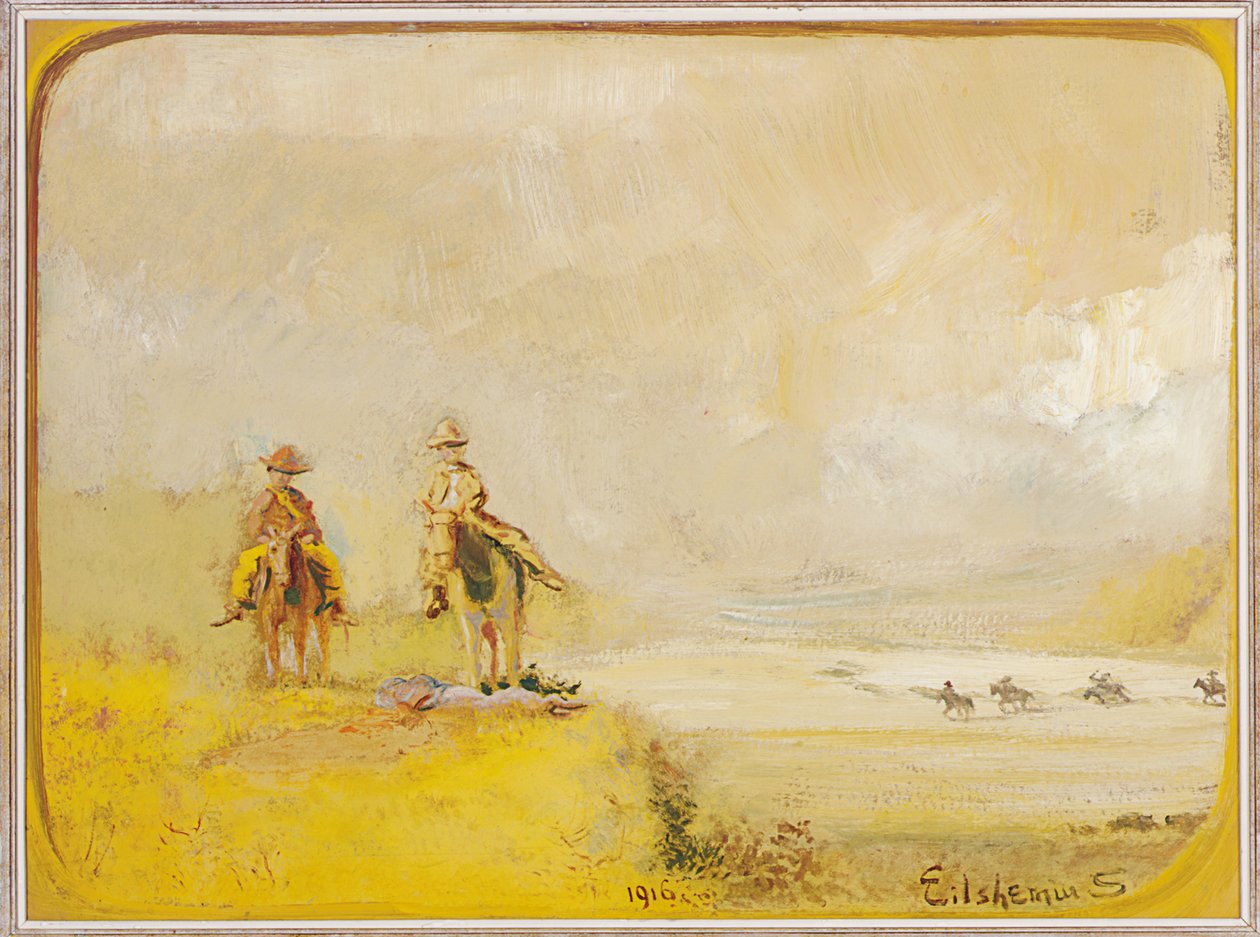 Cserkészek lóháton alkotó: Louis Michel Eilshemius