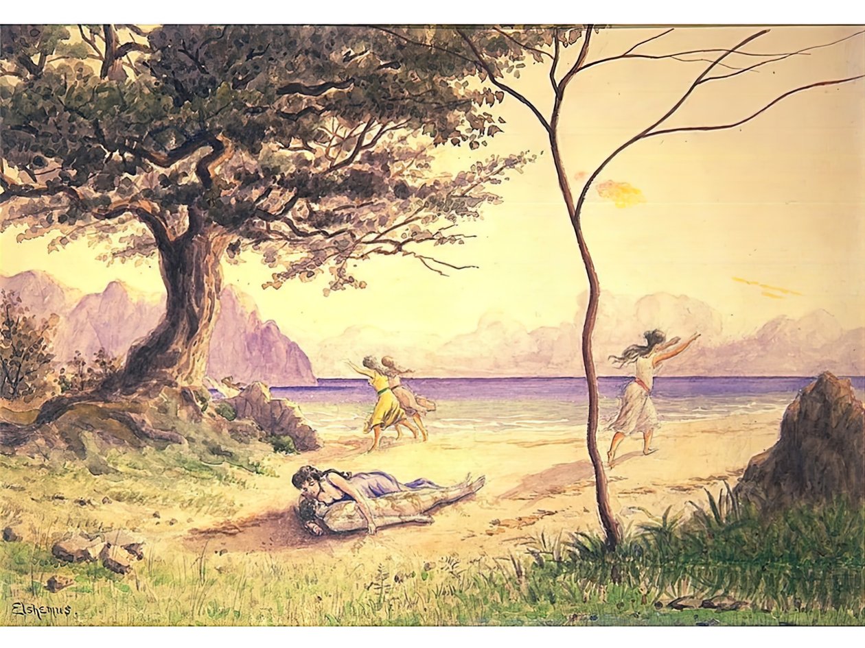 A Mentő, c. 1900. alkotó: Louis Michel Eilshemius