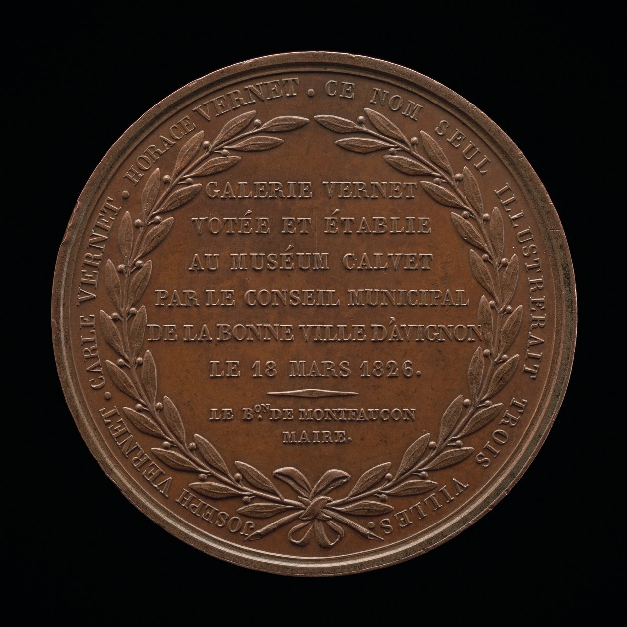 Felirat [hátra], 1826. alkotó: Louis Michel Petit