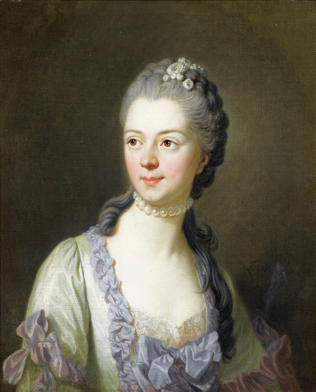 Jekatyerina Dmitrijevna Golicina hercegnő portréja (Galitzine) – Jekatyerina Dmitrijevna Golicina (1720-1761) portréja, szül.: Cantemir, Van Loo, Louis Michel (1707-1771) alkotó: Louis Michel van Loo