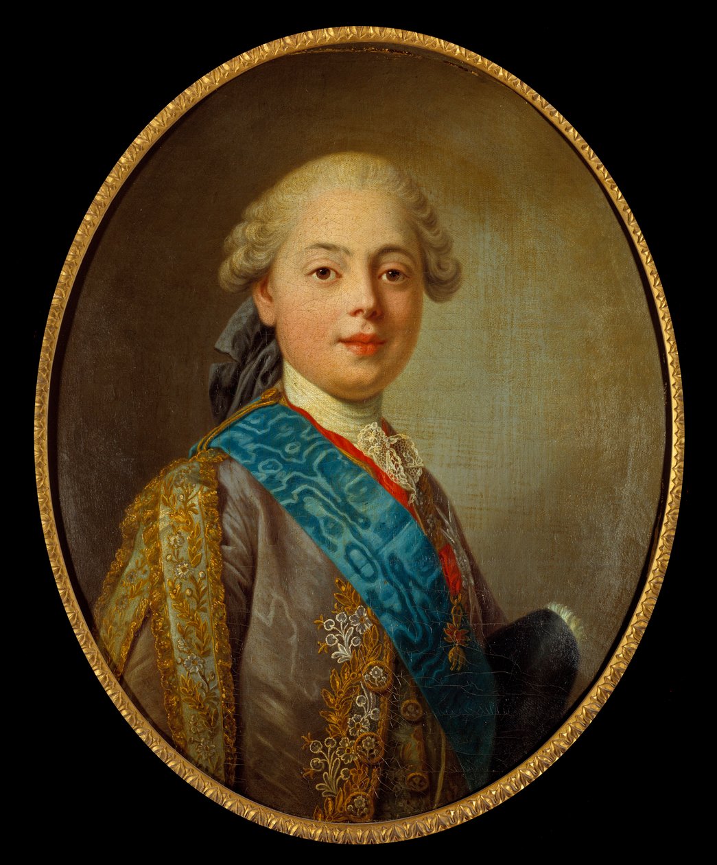 XVIII. Lajos francia király, majd Provence grófja (1755-1824) portréja. Louis Michel Van Loo (1707-1771) festménye alkotó: Louis Michel van Loo