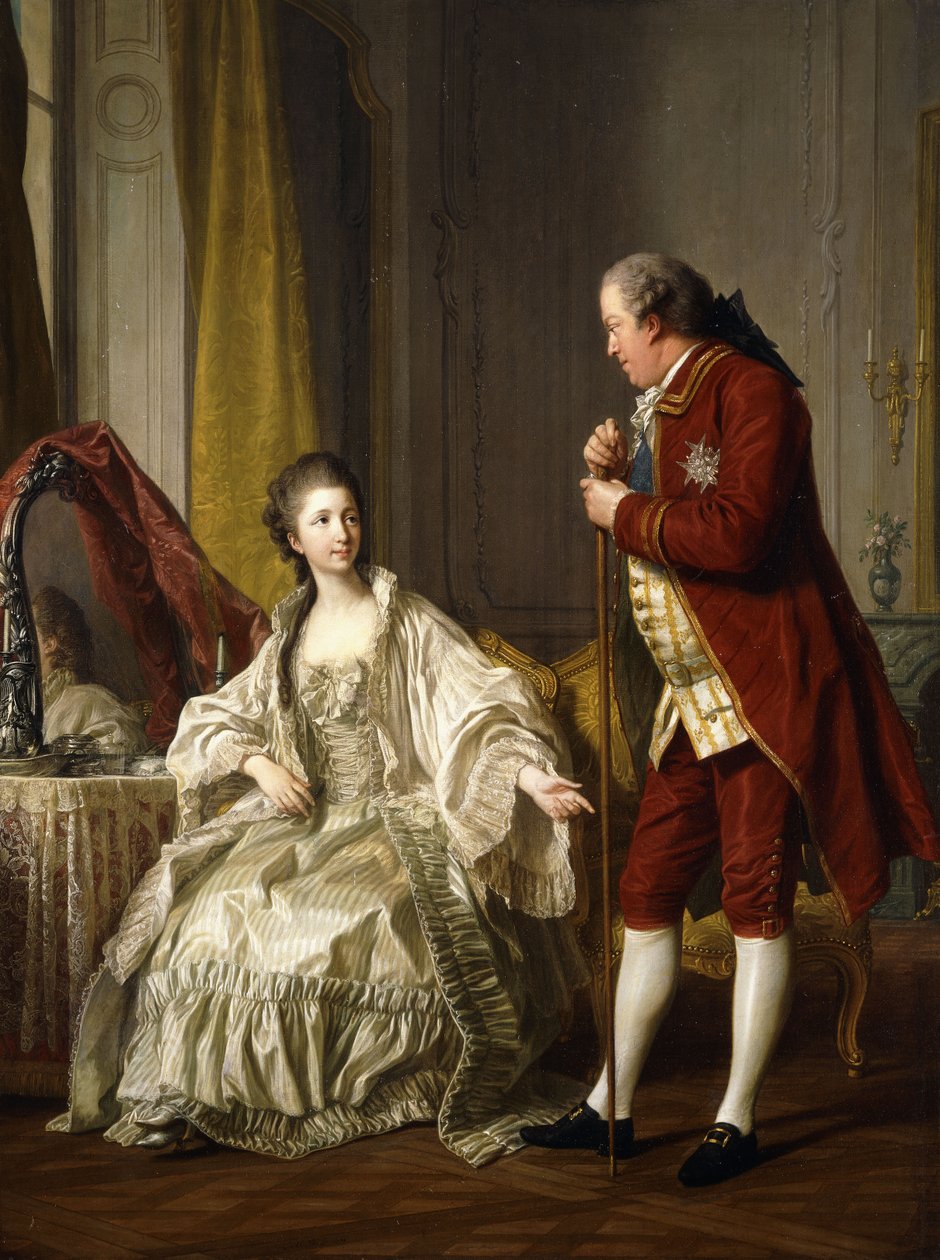 A márki és de Marigny márkinő kettős portréja, 1769 alkotó: Louis Michel van Loo