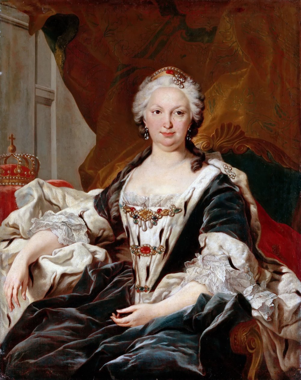 Erzsébet Farnese 1692-1766, Spanyolország királynője alkotó: Louis Michel van Loo