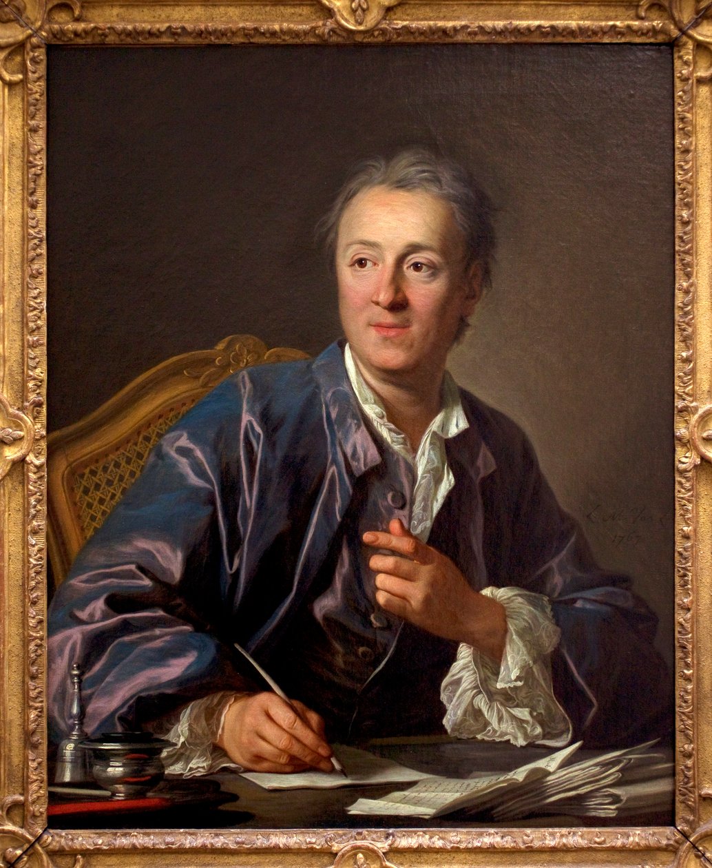 Denis Diderot portréja, 1767 alkotó: Louis Michel van Loo