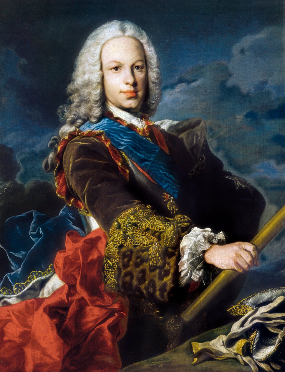 A Bölcsnek nevezett spanyol VI. Ferdinánd portréja (1713-1759) alkotó: Louis Michel van Loo