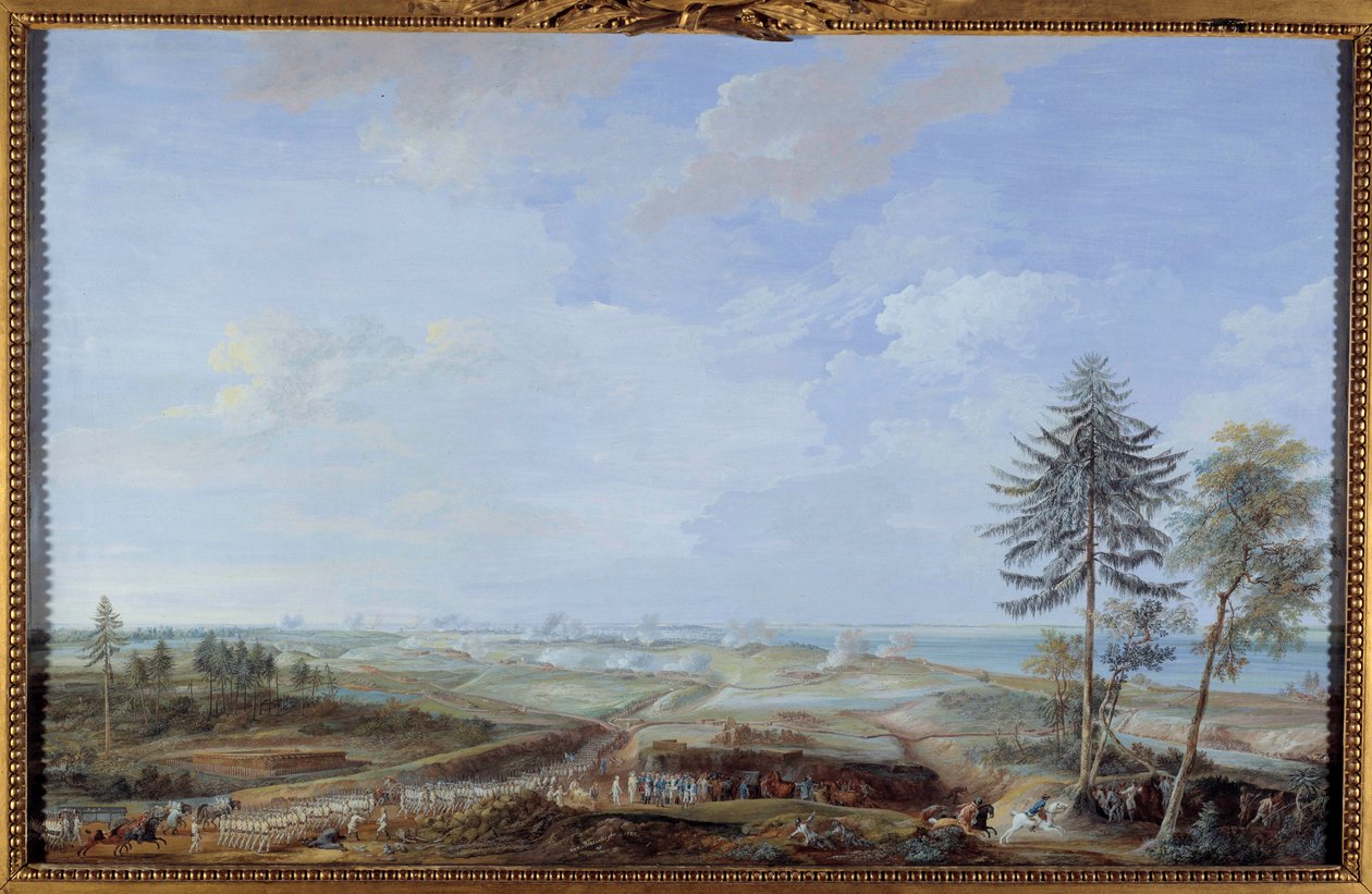 Az Egyesült Államok függetlenségi háborúja (1775-1783): „” Yorktown ostroma október 6. és 19. között alkotó: Louis Nicolas van Blarenberghe