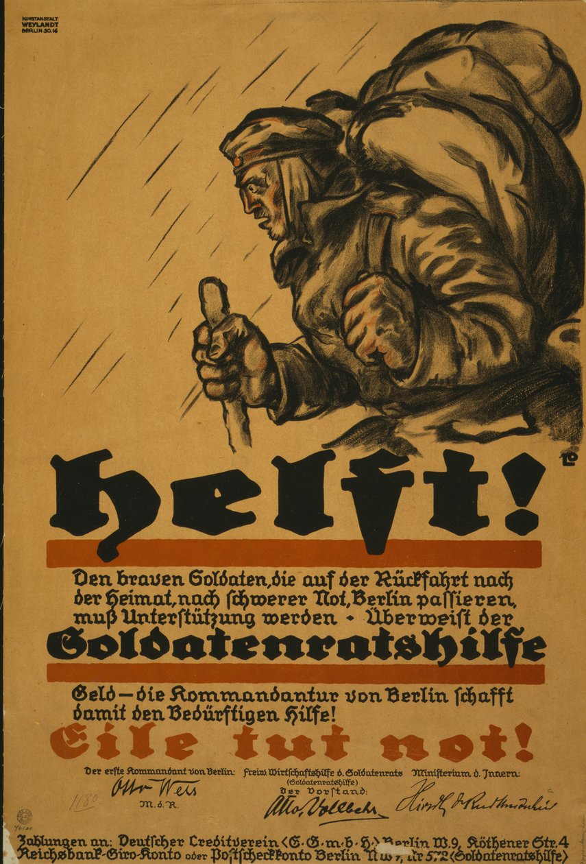 Segítség!, 1918 alkotó: Louis Oppenheim