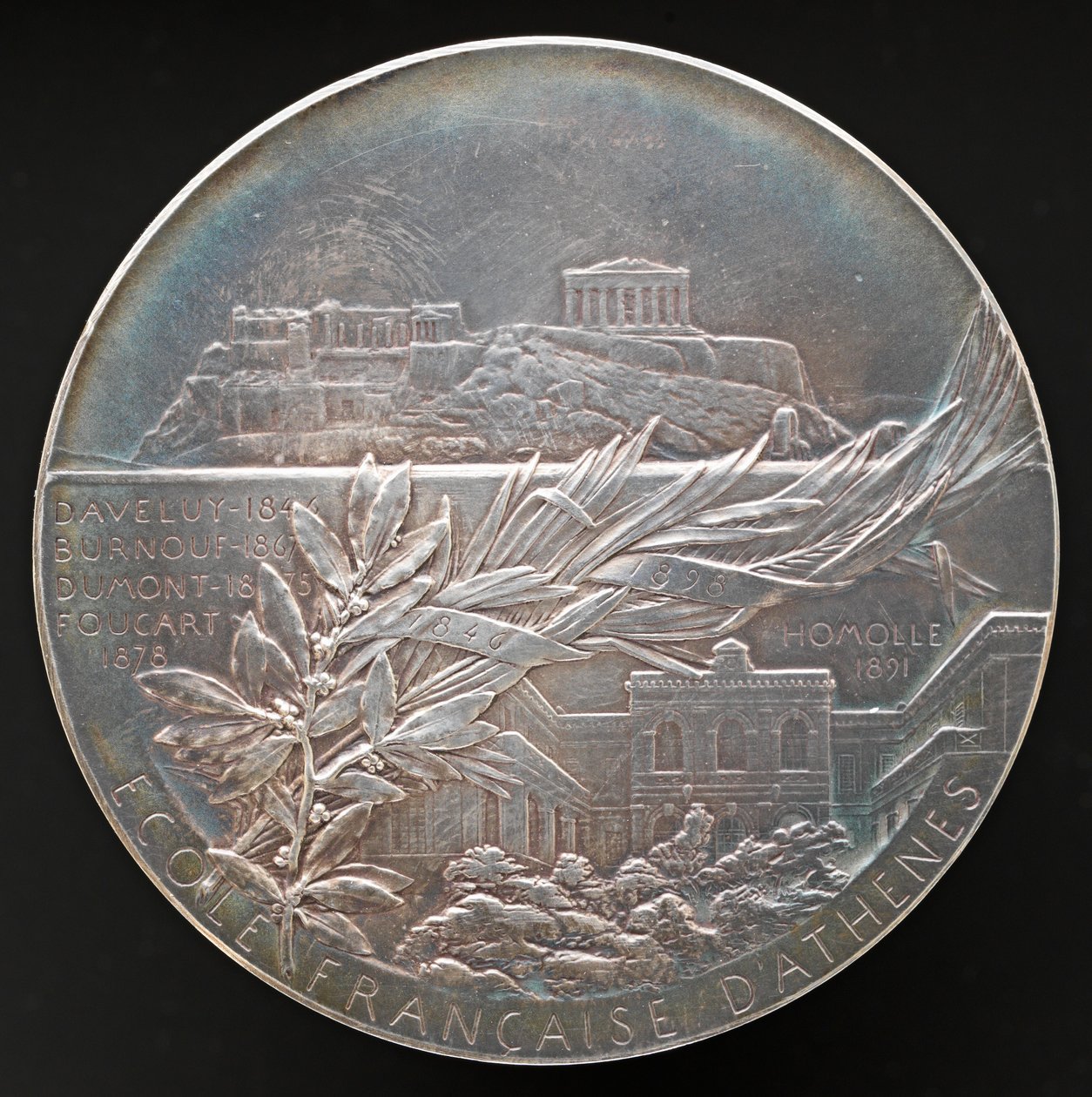 Athéni Francia Iskola [fordítva], 1898. alkotó: Louis Oscar Roty