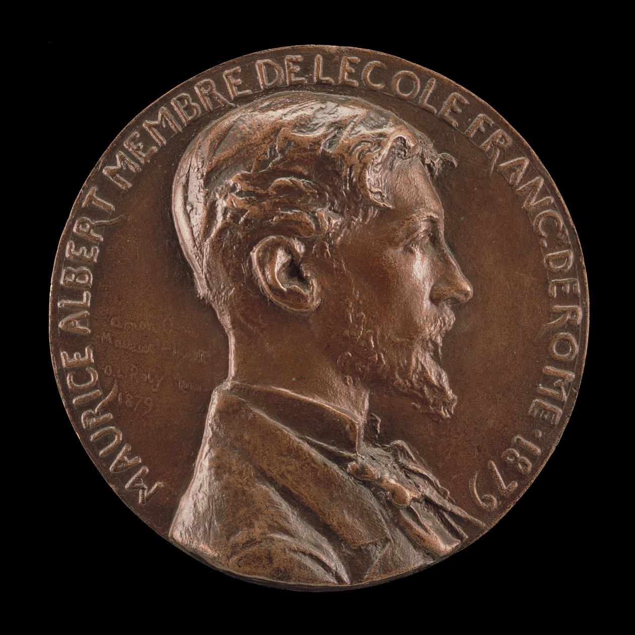 Maurice Albert, 1854-1907, 1879. alkotó: Louis Oscar Roty