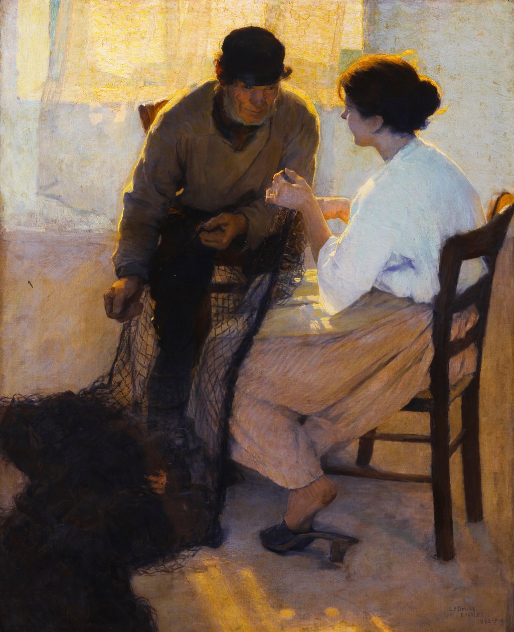 A háló javítása alkotó: Louis Paul Dessar